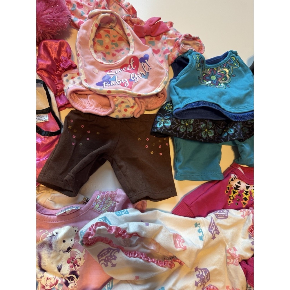 Build A Bear 46+ Piece Clothing Lot Shoes Wedding Dress Hello Kitty Justice BABW - Picture 5 of 9